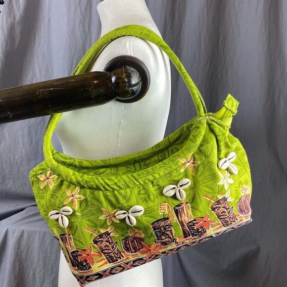 Heidi Dobrott Handbags - Heidi Dobrott Tiki Mugs Cocktails Shells Purse
